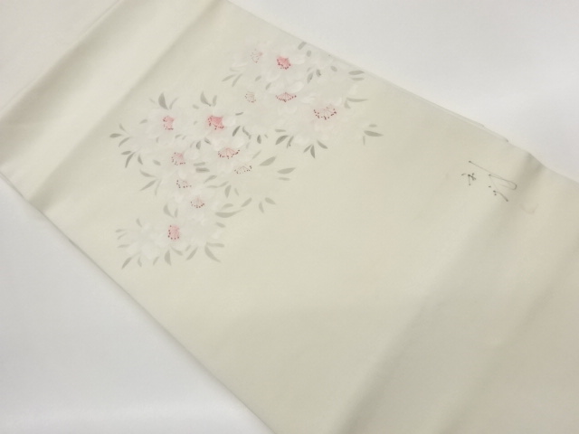 JAPANESE KIMONO / NAGOYA OBI / SHIOZE / SAKURA / ARTIST WORK